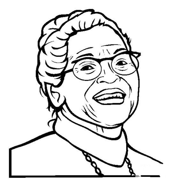 Pictures of Historical Figures Simple Drawing Portraits of Rosa Parks