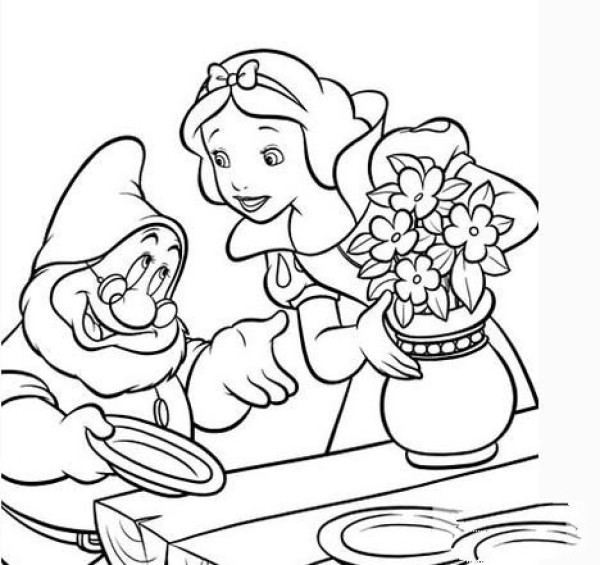 Snow White and Prince Simple Drawing Snow White Picture Simple Drawing