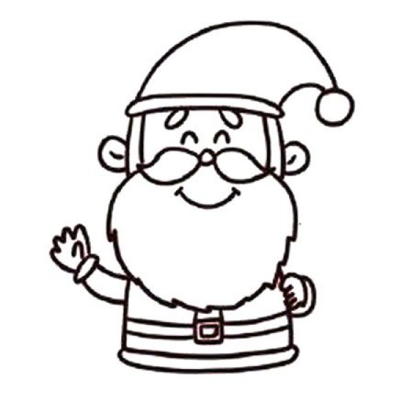 A complete collection of drawing methods of Santa Claus