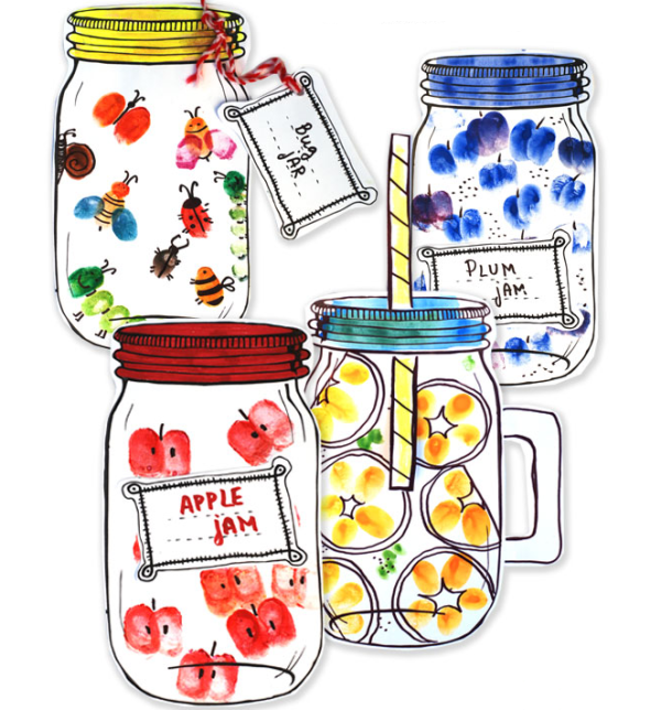 Parent-Child Finger Painting Secrets in the Jar