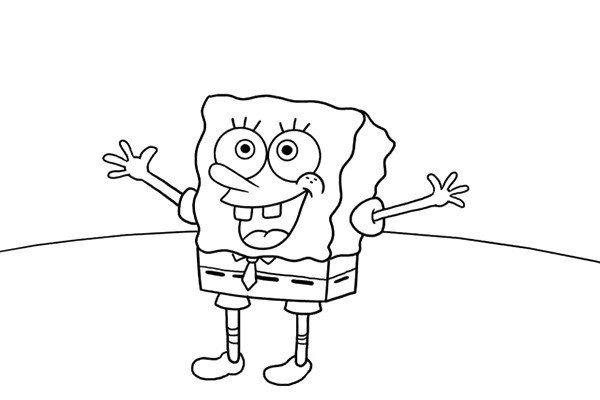 Cartoon drawing tutorial SpongeBob SquarePants