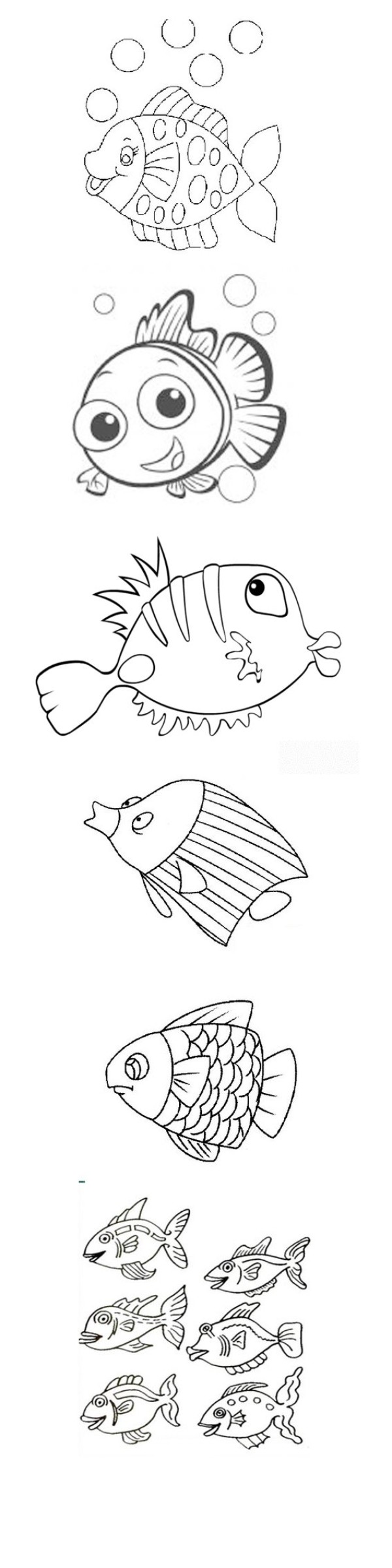 11 simple drawings of fish