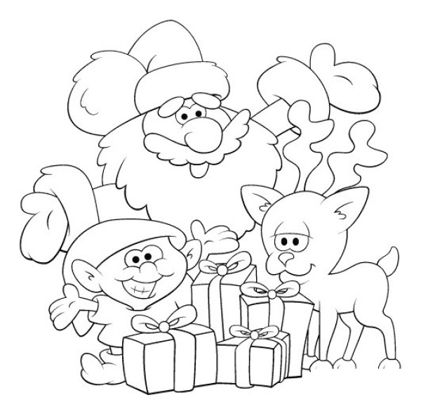 Santa Claus and children