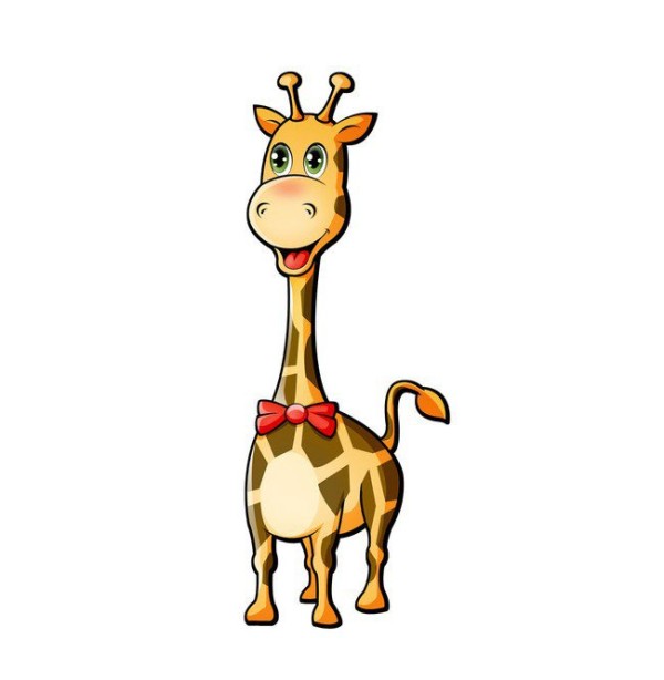 Cute giraffe simple drawing pictures