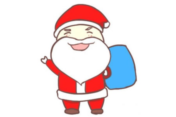 Simple drawing tutorial of Santa Claus