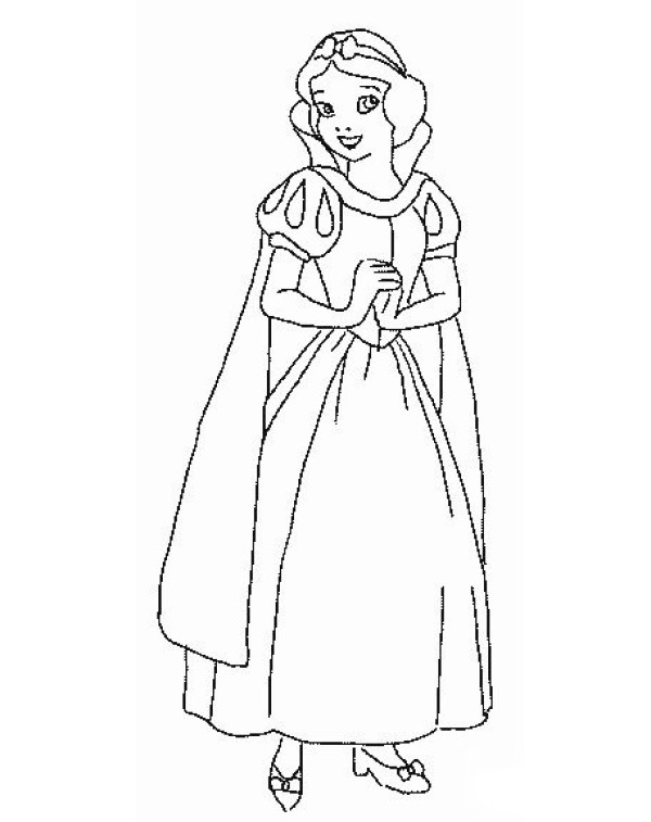 Simple drawings of anime characters Snow White simple drawing pictures