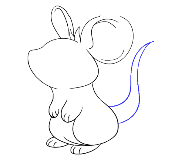 Teach you how to draw a cute little mouse