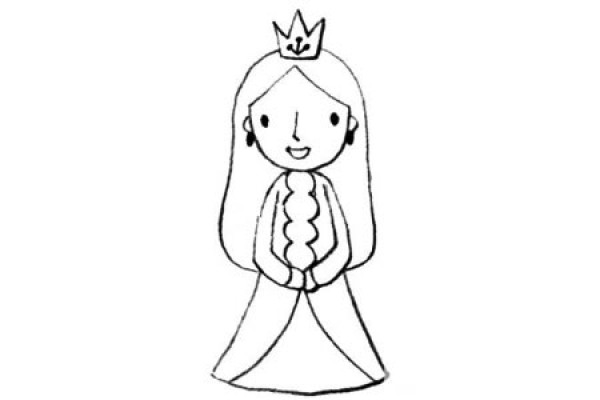 Princess simple drawing tutorial