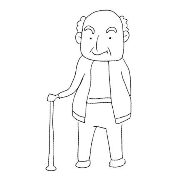 Representation of family characters Grandpa