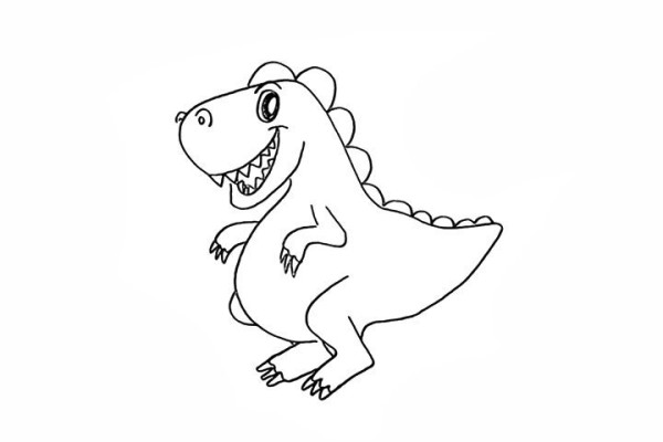 How to draw a dinosaur