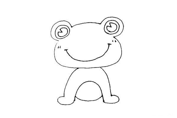 Children easily learn to draw the Frog Prince