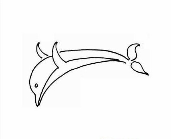 Simple strokes of dolphins