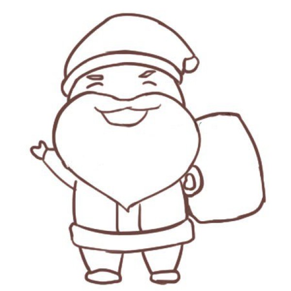 Simple drawing tutorial of Santa Claus