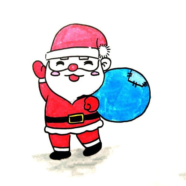 Cute Santa Claus simple drawing tutorial