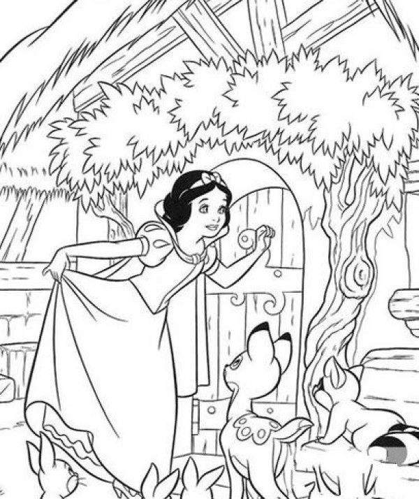 Snow White and Prince Simple Drawing Snow White Picture Simple Drawing