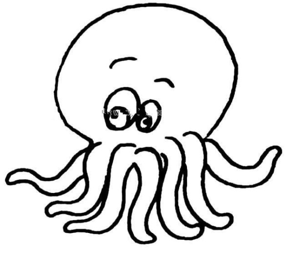 Octopus simple strokes picture