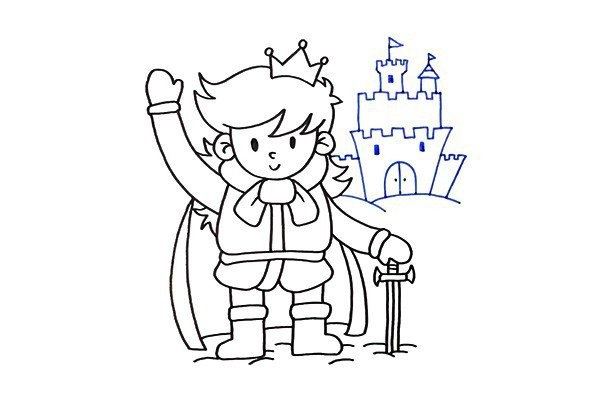 How to draw the prince of the ice and snow kingdom