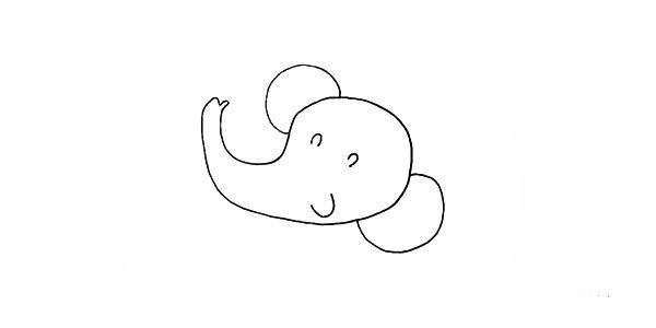 Simple drawing tutorial of a baby elephant who loves taking a bath