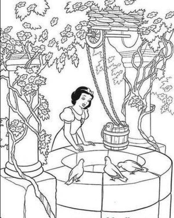 Snow White Cartoon Simple Drawing Snow White Simple Drawing Collection