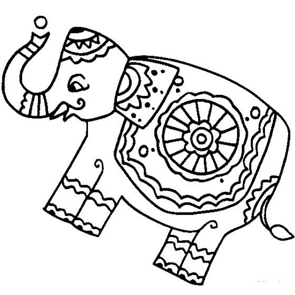 Childrens creative simple drawings Gorgeous elephant simple drawing pictures