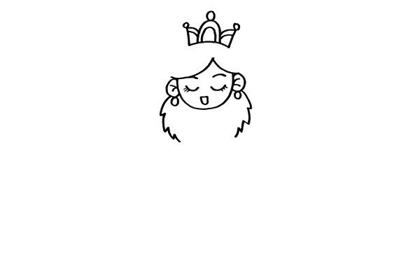 How to draw the princess of the ice and snow kingdom