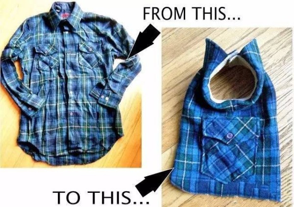 With dad’s old shirts, the whole family doesn’t have to buy new clothes!