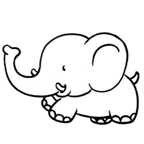 Simple Drawing for Intermediate Level Elephant