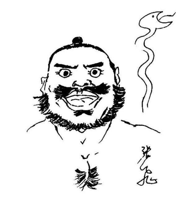 Avatars of characters in the Three Kingdoms: Zhang Feis simple avatar