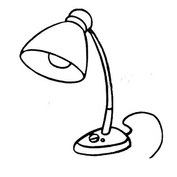 Simple table lamp drawing tutorial