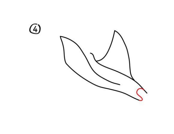 How to draw a devil fish, step by step drawing of a devil fish