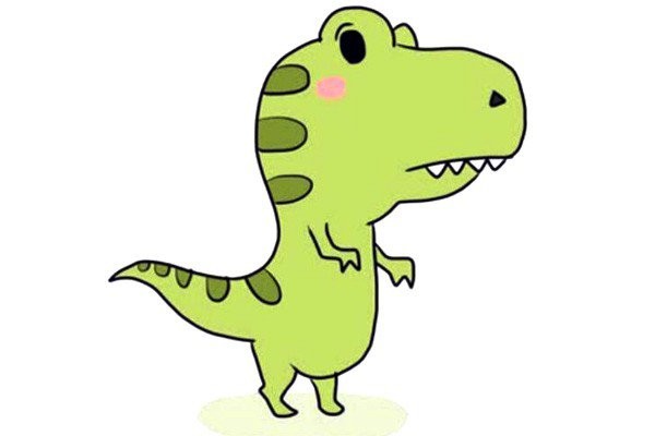 How to draw a cartoon cute Tyrannosaurus rex