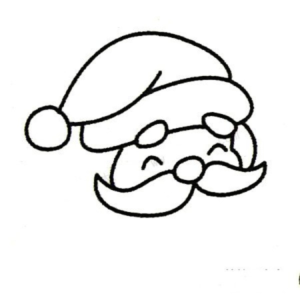 Complete collection of simple drawings of Santa Claus and drawing steps