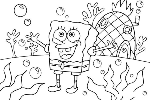 Cartoon drawing tutorial SpongeBob SquarePants