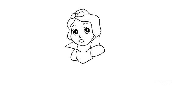 How to draw Snow White