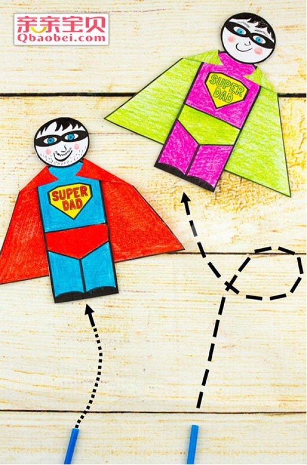 Fathers Day Superman creative gift for dad, handmade