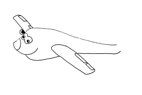 Cartoon airplane simple drawing tutorial