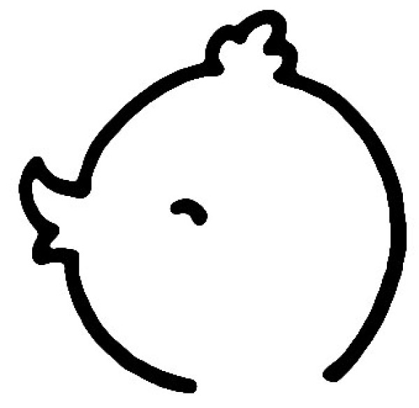 Simple drawing method of little yellow duck