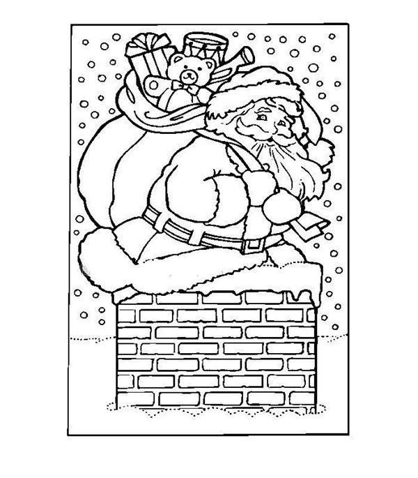 Santa Claus Jumping Chimney