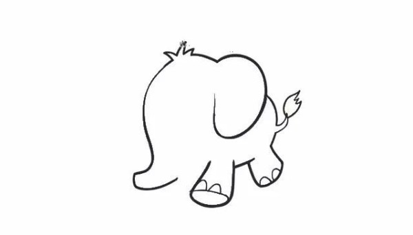 How to draw a cartoon elephant