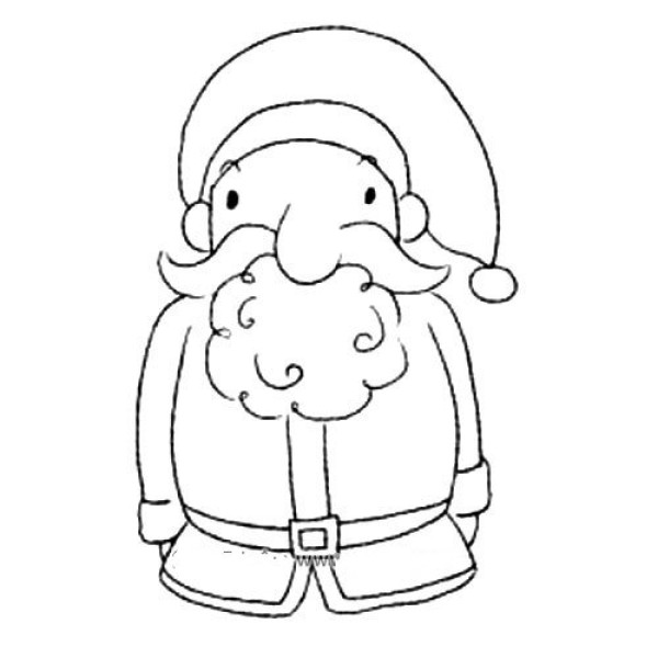 Santa Claus simple drawing tutorial