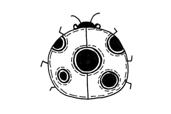 Simple ladybug drawing