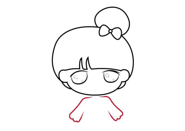 Draw cute cartoon character Meng Xiaoxi