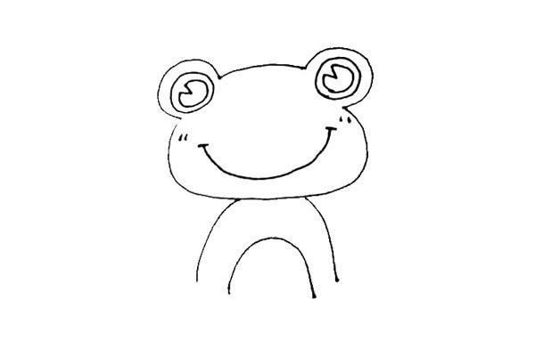 Children easily learn to draw the Frog Prince