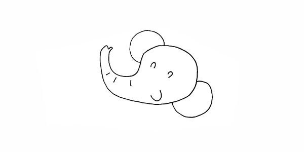 Simple drawing tutorial of a baby elephant who loves taking a bath