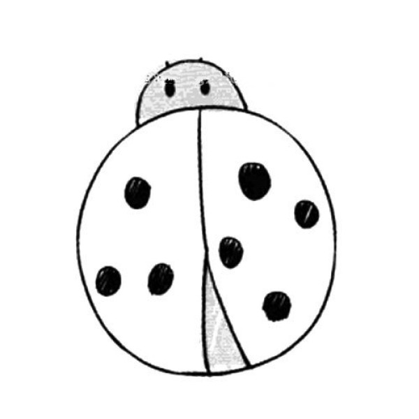 cartoon ladybug simple strokes