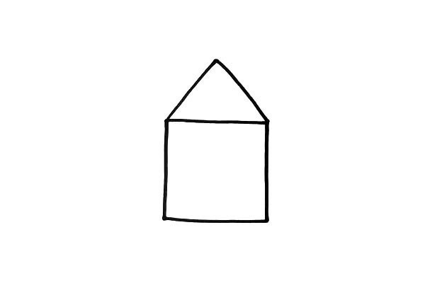 Simple drawing of small house