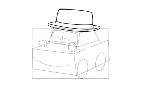 Police Car Purleys Simple Drawing of Grandpa Masti