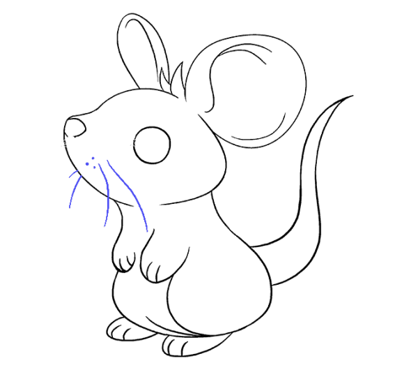 Teach you how to draw a cute little mouse