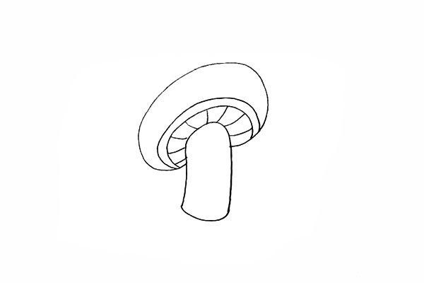 How to draw a small mushroom