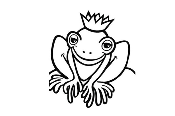 4 simple drawing pictures of cartoon frogs